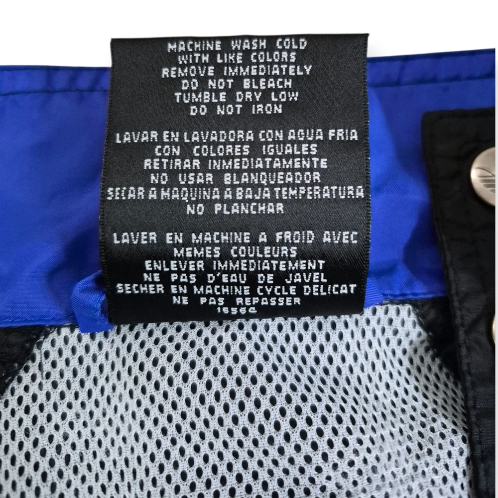 ADIDAS Vintage 90s Windbreaker Jacket Black Blue Medium